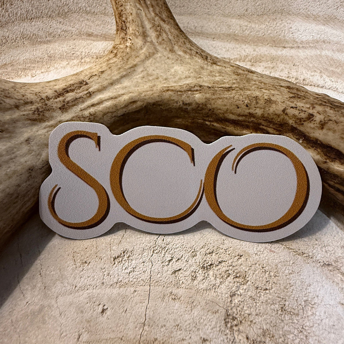 SCO Letters Logo Sticker